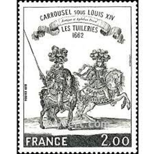 Art : Carroussel Sous Louis Xiv Les Tuileries Desssin Du "Cabinet Du Roy" Année 1978 N° 1983 Yvert Et Tellier Luxe