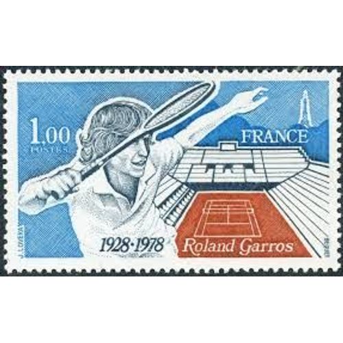 Sport : Cinquantenaire Du Stade Roland Garros Année 1978 N° 2012 Yvert Et Tellier Luxe