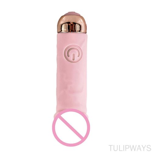 Mini Vibromasseur Balle Usb Rechargeable, 10 Modes, Idéal Jeux Couples, Rose