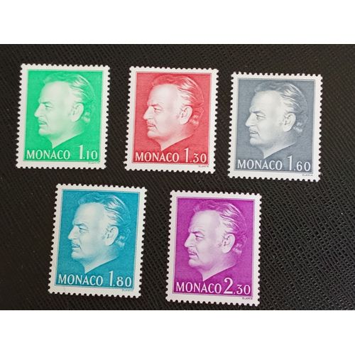 Timbre Monaco Y T 1209 A 1213 Prince Rainier Iii (1923-2005) 1980 (040709 )