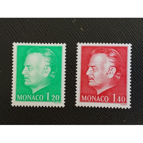 Timbre Monaco Y T 1233 - 1234 Prince Rainier Iii (1923-2005) 1980 (040709 )