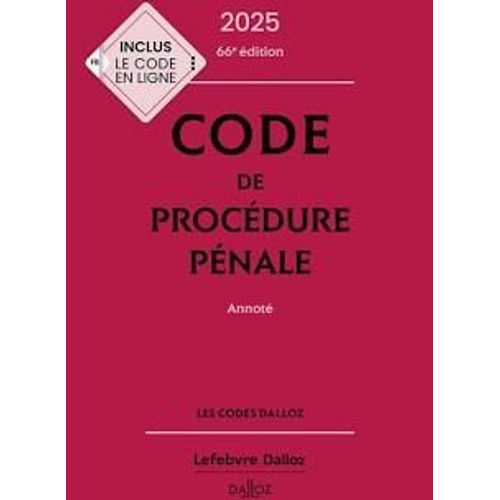 Code De Procédure Pénale 2025