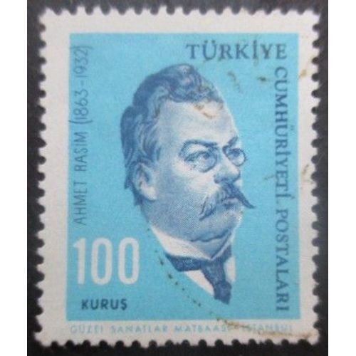 Turquie N°1684 Ecrivain Ahmet Rasim Oblitéré