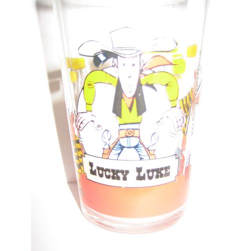 Verre Amora - Lucky Luke Et Les Dalton Préparant Une Nouvelle Évasion