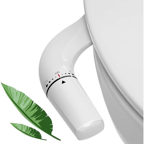 Toilette Japonaise-Bidet Toilette WC France Taille Standard Toilette Bidet Non Électrique Double Buse Interface 3/8-Bidet Kit Complet