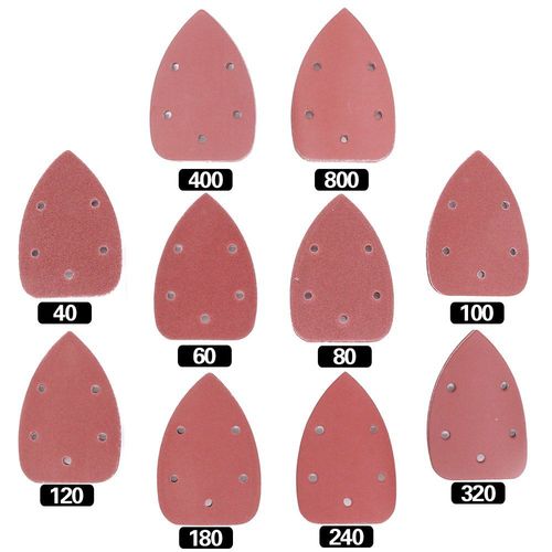 Lot de 60 disques abrasifs pour ponceuse de souris,bandes abrasives pour ponceuse,10 tailles-40/60/80/100/120/180/240/320/400/800