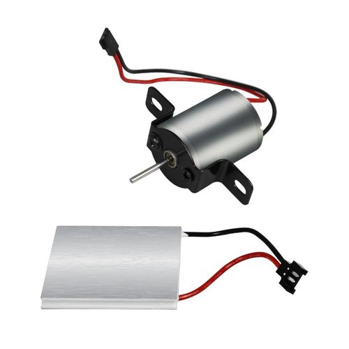 Moteur de Remplacement de Ventilateur de Cheminée avec Générateur d'électricité Accessoires de Ventilateur de Poêle à Chaleur pour Ventilateur de Poêle à 4 Pales à Bois/Bois