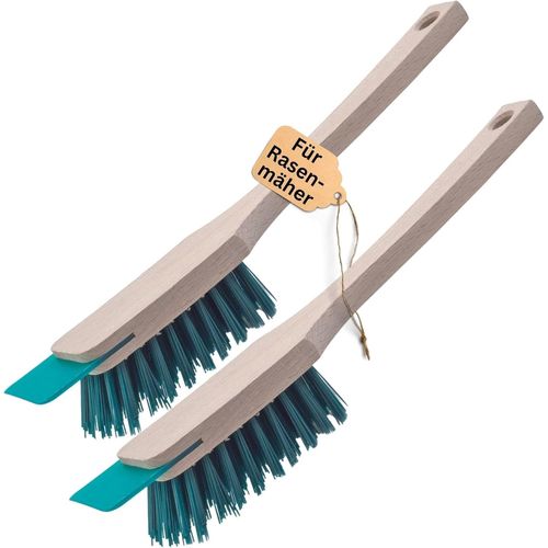 Lot de 2 brosses de nettoyage pour tondeuse à gazon avec grattoir 30 cm Brosse pour tondeuse à gazon électrique autoportée & tondeuse autoportée ainsi que balayette et taille-haie