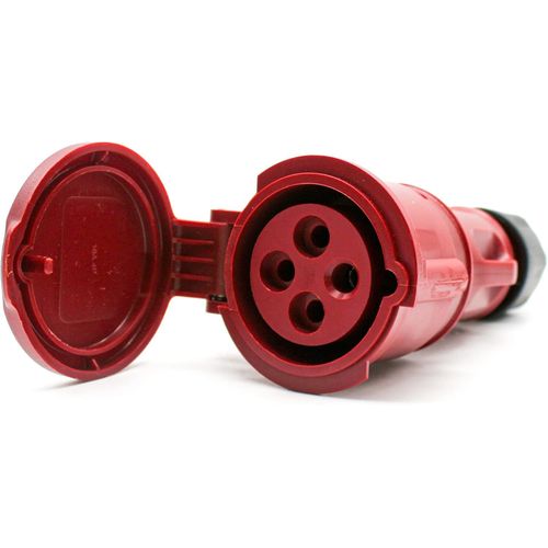 Prise Femelle Industrielle 32A|3 Pôles + Terre|380V|Etanche IP44|Prise Electrique pour Rallonge Electrique,Camping Car Accessoires|Pour Usage Intérieur et Exterieur