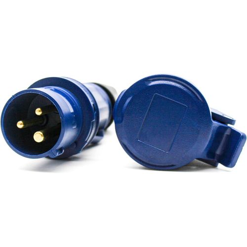 Prise Femelle Industrielle et Prise Mâle Industrielle 16A|3 Broches|2 P + T|220V|Etanche IP44|pour Rallonge Electrique,Camping Car|Usage Intérieur et Exterieur