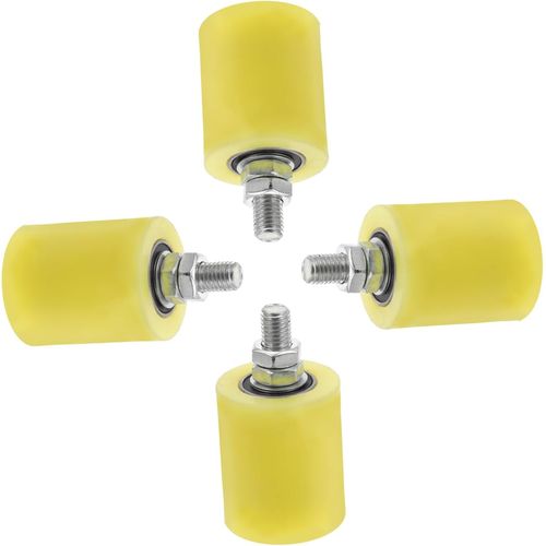 4 Pièces Rouleaux De Guidage De Poulie De Porte Électrique Rouleaux De Porte De Rail Rouleaux De Porte Robustes Accessoires De Portail Coulissant Roulement À Rouleaux Latéraux