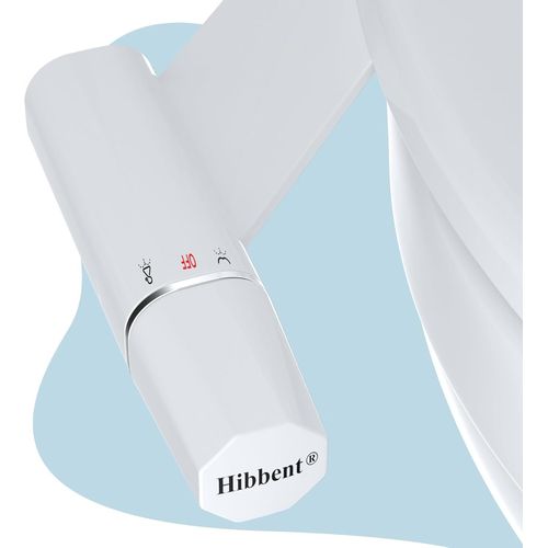 Bidet à eau froide ultra-mince,accessoire pour toilettes avec double buse non électrique,pression réglable,facile à installer et à utiliser