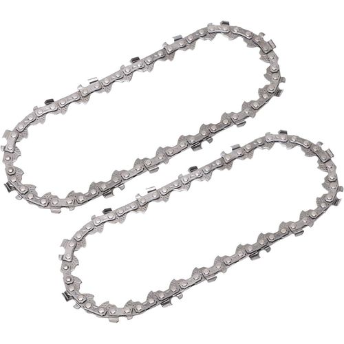 Chaine de Tronconneuse,4 Pouces Tronçonneuse Électrique sans Fil Chaîne,2 Pièces Mini Chaînes de Tronçonneuse,28 Maillons D'entraînement,pour Travail du Bois et l'Aménagement Paysager