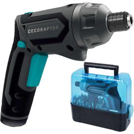 Visseuse Devisseuse Sans Fil 6 + 1 Positions CecoRaptor Perfect Work. Visseuse Sans Fil 4 V,1500 mAh,60 Min D'Autonomie,Couple 4 Nm,200 Tr/Min,Ergonomique,Tête Rotative,Lampe Intégrée