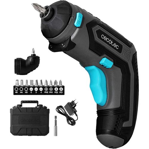 Visseuse Électrique à Batterie avec Accessoire Angle 90º PowerGyro 3500 Angle Set. Batterie de 4 V et 1.500 mAh,Mandrin pour Embouts Hexagonaux de 6,35 mm,Inclut Mallette et Accessoires