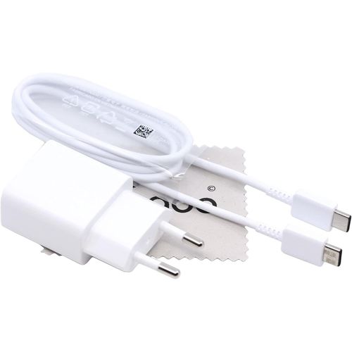 Chargeur Pour Samsung Pour Galaxy A21s A31 A41 M11 M21 M31 2a Usb Type-C Flash Câble De Chargement De Données Rapide Avec Chiffon De Nettoyage D'écran Mungoo