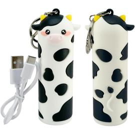 Porte-Clés Power Bank 5 000 Mah ¿ Batterie Externe Compacte Et Amusante Avec Entrée Usb-C Pour Smartphones Et Tablettes|Chargeur Portable Iphone Et Android|Charge Rapide (Vaca)