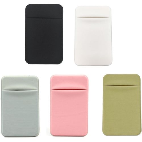 5pcs Porte Carte Telephone,Porte-Cartes Pour Téléphone Portable,Avec Autocollant Adhésif Pour L'arrière Du Téléphone,Peut Accueillir Une Pièce D'identité Et Des Cartes De Crédit