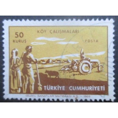Turquie N°1907 Motoculture Oblitéré