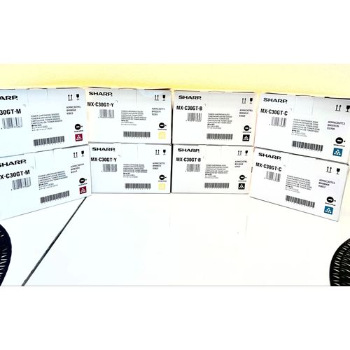 MXC30GTC SHARP MX-C toner cyan 6000pages Seiten LOT de 8 