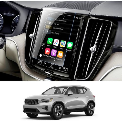 Kal-[2 Pièces De Protection D'écran Nano 8,7"" Pour Vol-Vo Xc40 Xc60 Xc90 V60 V90 S90 S60 C40 2018-025, Film De Protection Nano Pour V60 V90 S90 S60 C40 Avec Anti-Traces De Doigts