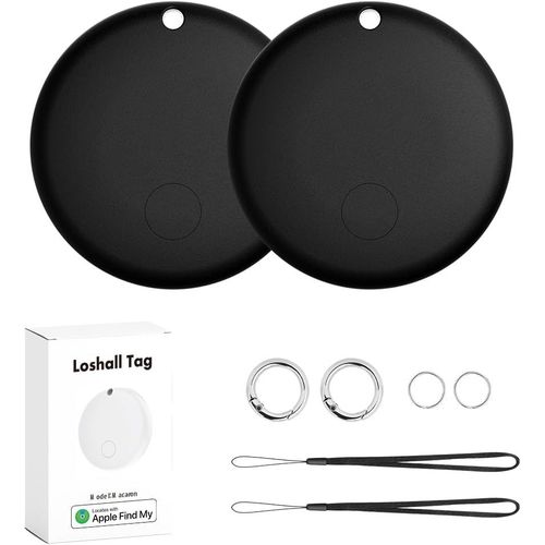 KAL-Air Tag, Localisateur D'Objets, Porte-Clés Compatible Avec Apple Find My (Ios Uniquement), Suivez Vos Clés, Portefeuille, Bagages, Sac À Dos (2 Tag)