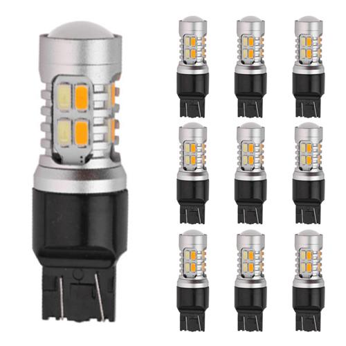 10 Pièces Séries Ampoule Led Double Couleur 1157 Bay15d P21/5w Voiture Drl Clignotant Feu De Frein De Recul C