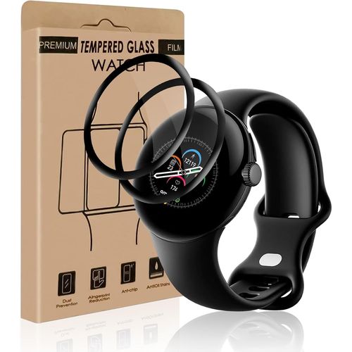 Kal-Lot De 2 Films De Protection D'écran En Verre Blindé Pour Google Pixel Watch 3 45 Mm, Ultra Fins, Résistants Aux Rayures, Anti-Salissure Hd Google Pixel Watch 3 45 Mm