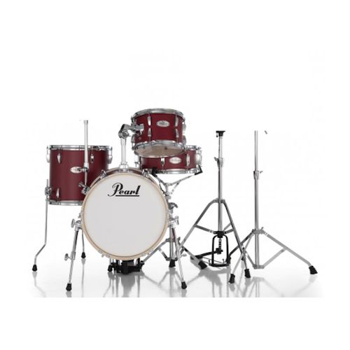 Pearl - Batterie Acoustique Midtown 16" Matte Red Avec Pack Hardware Hwp-50s