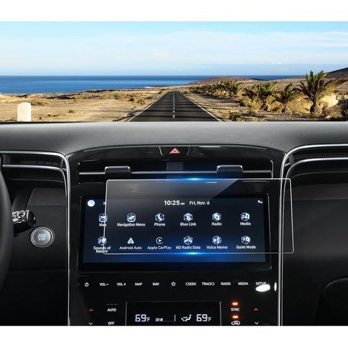 KAL-Films De Protection D'Écran De Navigation Compatible Avec Hyundai Tucson Nx4 2021-024, Film Protecteur D'Écran En Verre Trempé, 9H Anti-Rayures Gps Protection D'Écran (10 Pouces)