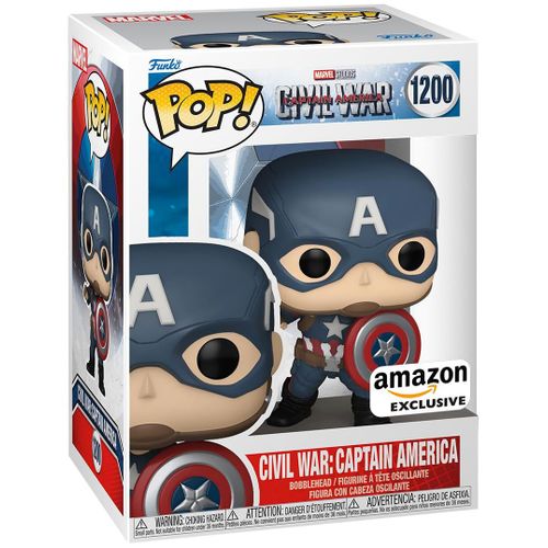 Figurine Funko Pop - Captain America : Civil War [Marvel] N°1200 - Civil War : Captain America (70101)