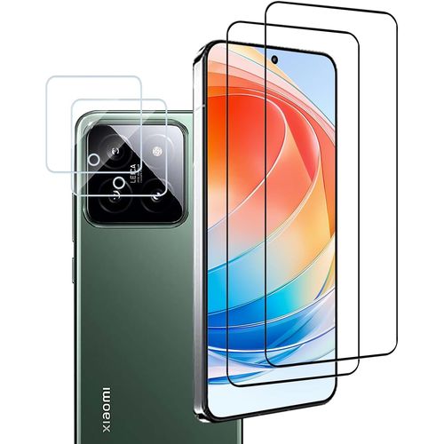Kal-Lot De 2 + 2 Films De Protection D'écran En Verre Trempé Pour Appareil Photo Xiaomi 15 -Dureté Hd 9h -Sans Bulles -Précision Tactile 100 % Résistante Aux Rayures -Couverture Complète