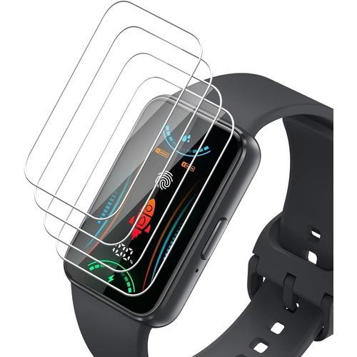 Kal-Lot De 4 Films De Protection D'écran En Verre Blindé Pour Samsung Galaxy Fit 3 -Verre De Protection Auto-Cicatrisant Ultra Fin De 0,2 Mm -Sans Bulles -Résistant À L'huile Et Aux Rayures