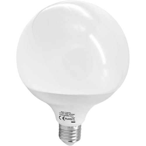 Kal-- Ampoule Led Globe 270º, G120, Filetage E27, 18w (Équivalent 140w), 3000k / 6000k, 1800 Lumens (Blanc Neutre 4200k)