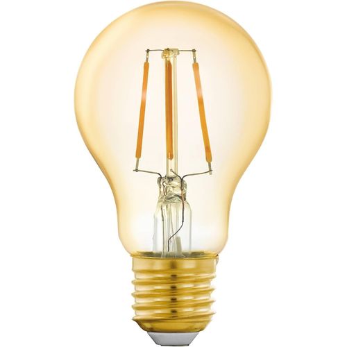 Kal-Connect.Z Ampoule Led E27 Connectée, A60, Zigbee, Contrôlable Par Appli Et Commande Vocale, Dimmable, Blanc Chaud, 500 Lumens, 5,5 Watts, Ambré, Design Vintage