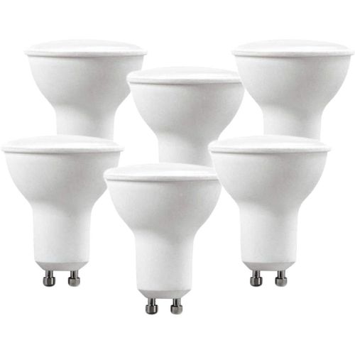 Kal-Lot De 6 Ampoules Led Gu10, 5 W, 220 V, 400 Lm, Angle 110°, Diffuseur Opal, Blanc Neutre 4000 K