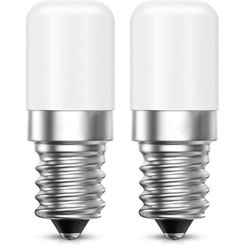 Kal-Ampoule Refrigerateur, 2w E14 Led Petites Ampoules (Equivalent À Halogène 15w), Blanc Chaud 3000k - Lot De 2