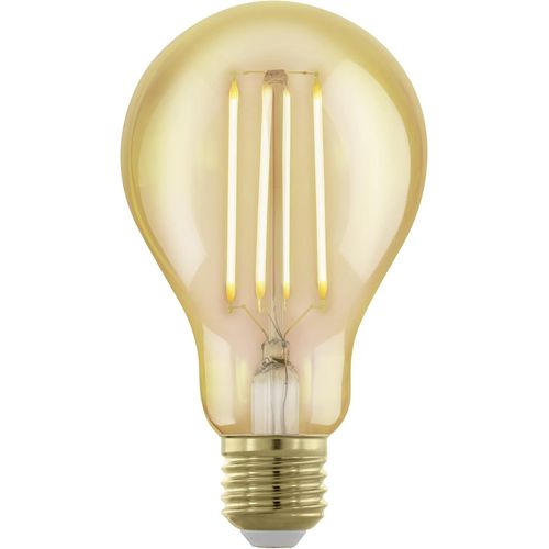Kal-Lampe Led E27 Dimmable, Ampoule Edison À Incandescence Golden Vintage, Éclairage Rétro, 4 Watts (Correspond À 28 Watts), 300 Lumens, Blanc Chaud, Doré, 1700 Kelvin, A75, Ø 7,5 Cm
