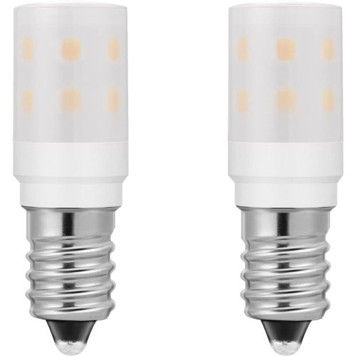 Kal-Petite Ampoule Led E14 2w 200lm 230vac Blanc Chaud 2700k, Ampoule E14 15w Réfrigérateur Ampoule Sel Lampe De Remplacement 2 Pièces