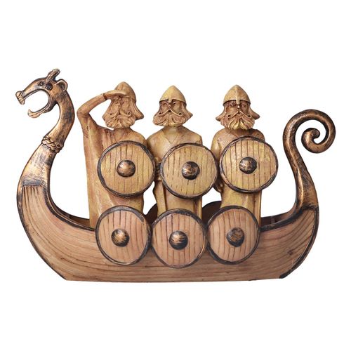 Decoration Viking de style retro, exquise, texture claire, navires, soldats, ornements pour maison, hotel