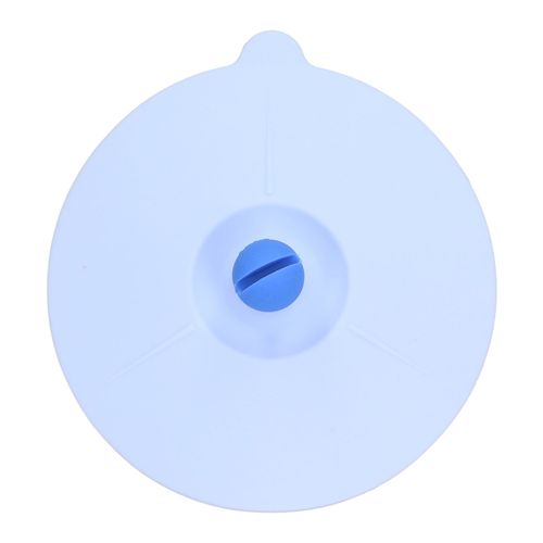 Couvercle de tasse en silicone resistant a la chaleur, robuste et pratique, anti-poussiere, bleu