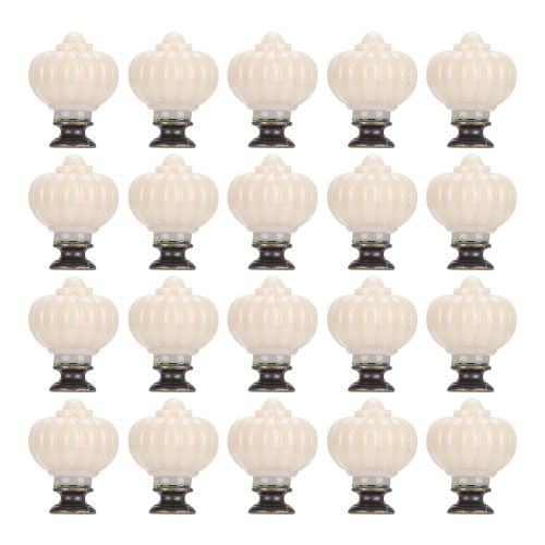 Lot de 20 poignees de tiroir en forme de lanterne pour placard, 27 x 34 mm