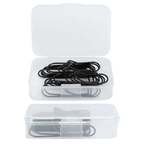 Lot De 2 Boites De Rangement Pour Stylos, Trombones, Notes, Force De Serrage, Argent, Acier Inoxydable