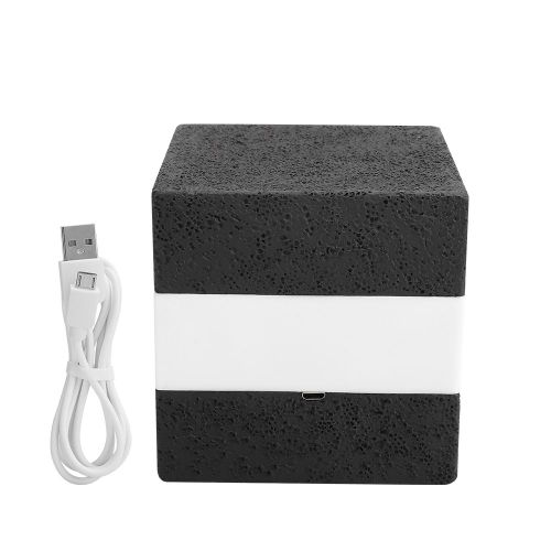 Veilleuse carree rechargeable par USB, luminaire decoratif pour table de chevet, ideal pour un cafe ou un bar
