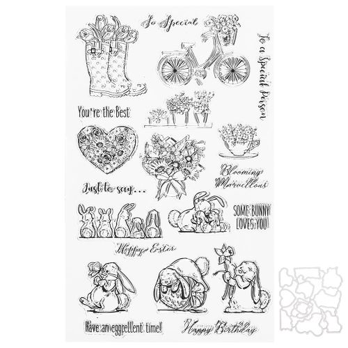 Tampon En Caoutchouc Transparent Avec Matrices De Decoupe Pour Scrapbooking, Fabrication Artisanale