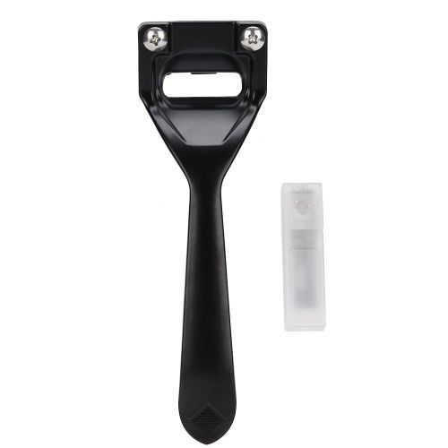 Coupe-Cuir De Type Americain, Outils De Sculpture, Collection Artisanale, Alliage Portable Pour Materiaux Faits A La Main (Coupe-Cuir Noir De Type Americain Avec 3 Lames)