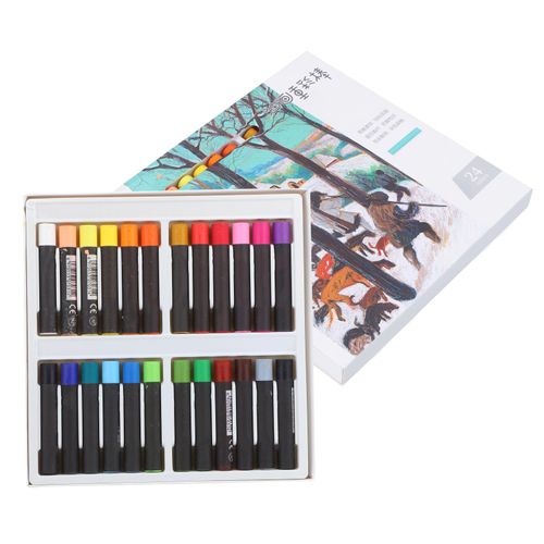 Lot de 24 batons de pastels a l'huile professionnels lavables pour graffitis, fournitures de papeterie