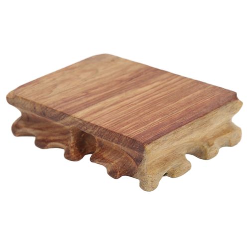 Presentoir en bois multifonction retro sculpte, elegant, pour decoration d'interieur, cadeau