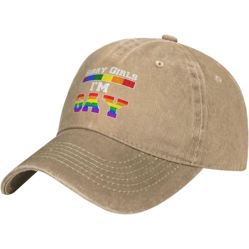 Casquette De Baseball Désolé Girls I'm Gay, Chapeau De Cowboy Réglable Pour Loisirs En Plein Air, Unisexe, Noir