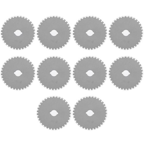 Lot De 10 Lames De Coupe Circulaires De 4,6 Cm (1,8 Po) En Acier Inoxydable Pour La Decoupe De Tissus, Cuir Et Papier